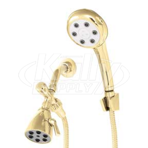 Speakman VS-112252-PB Combination Handheld Shower & Fixed Showerhead - Polished Brass (Discontinued)