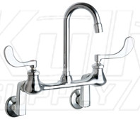 Chicago 631-RABCP Hot and Cold Water Sink Faucet