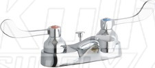 Elkay LK403T4 4" Centerset Lavatory Faucet, 2 Handle w/ Pop-Up