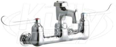 Elkay LK940BP03T6H 8" Centerset Wall Faucet