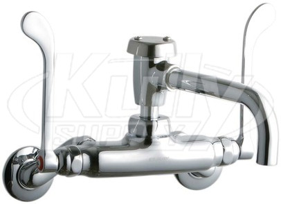 Elkay LK945VS07T6T Wall Mount Faucet, 3"-8" Adjustable  Centers