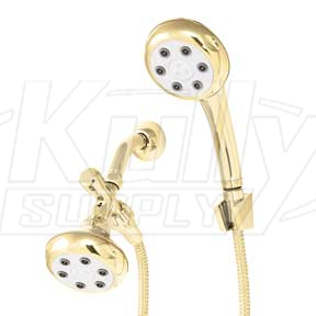 Speakman VS-112620-PB Combination Handheld Shower & Fixed Showerhead - Polished Brass (Discontinued)