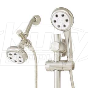 Speakman VS-122620-BN Combination Handheld & Fixed Showerhead w/Slide Bar - Brushed Nickel