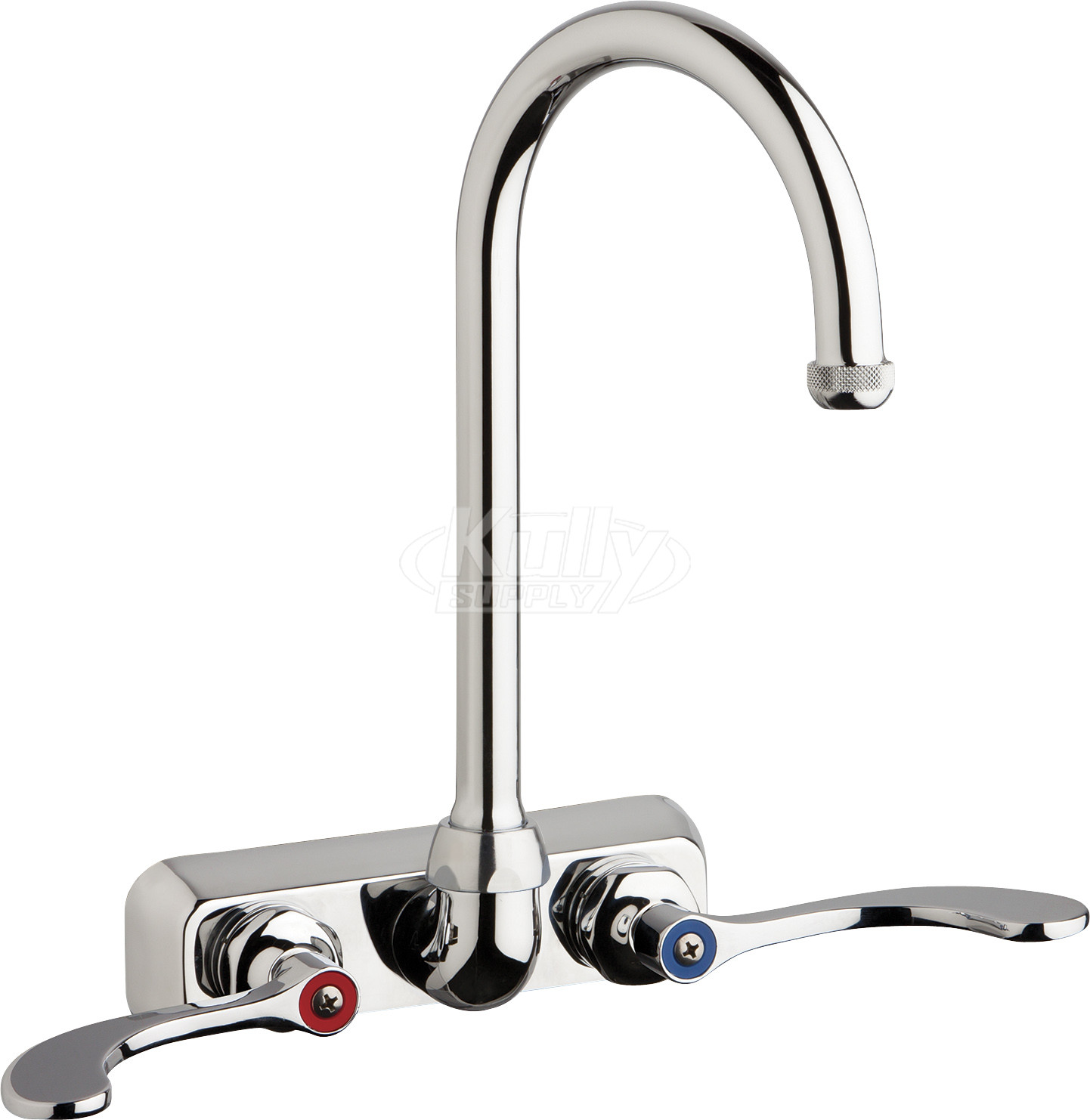 Chicago W4W-GN2AE1-317ABCP Hot and Cold Water Workboard Sink Faucet