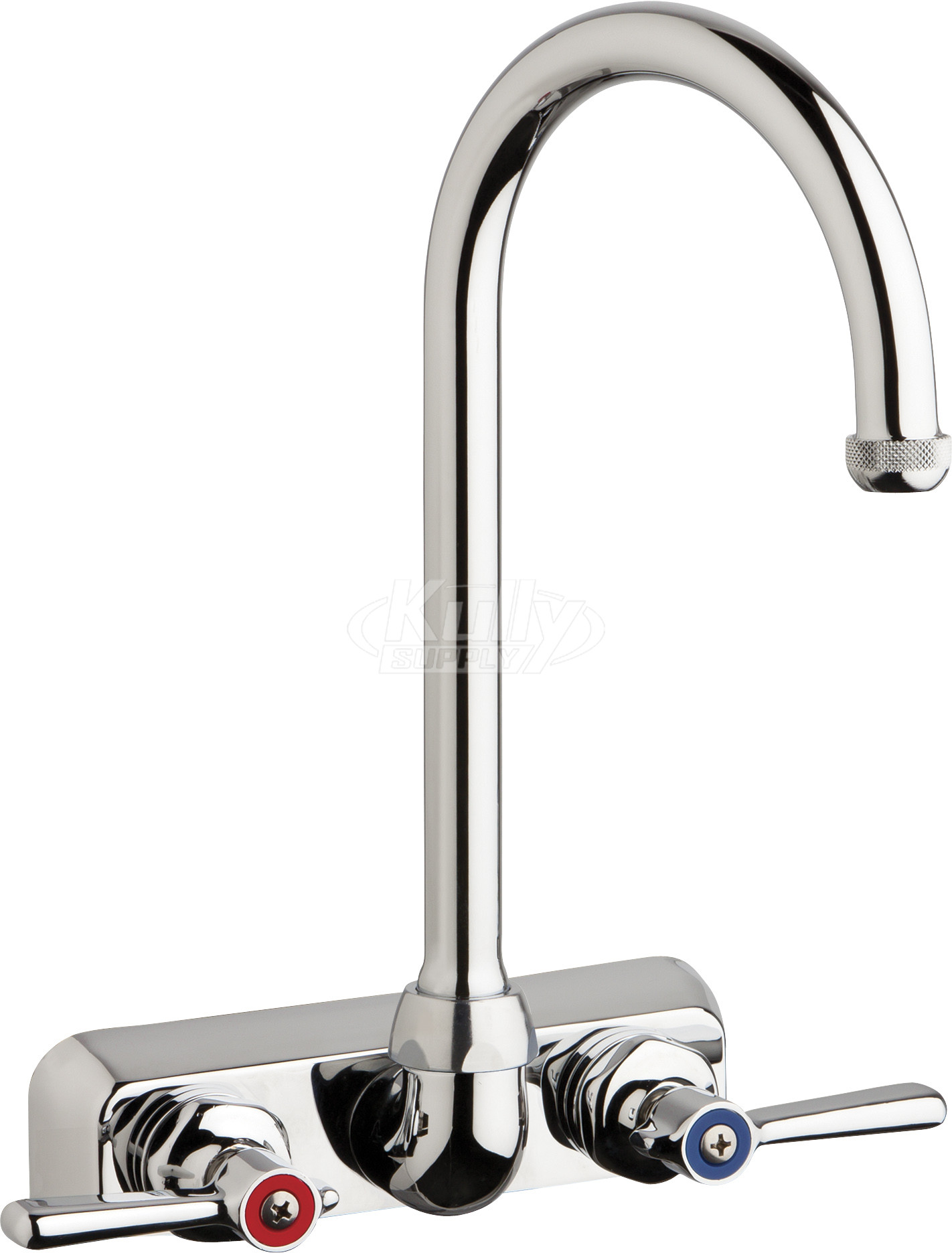 Chicago W4W-GN2AE1-369ABCP Hot and Cold Water Workboard Sink Faucet