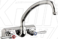 Chicago W4W-L9E1-369AB Hot and Cold Water Washboard Sink Faucet