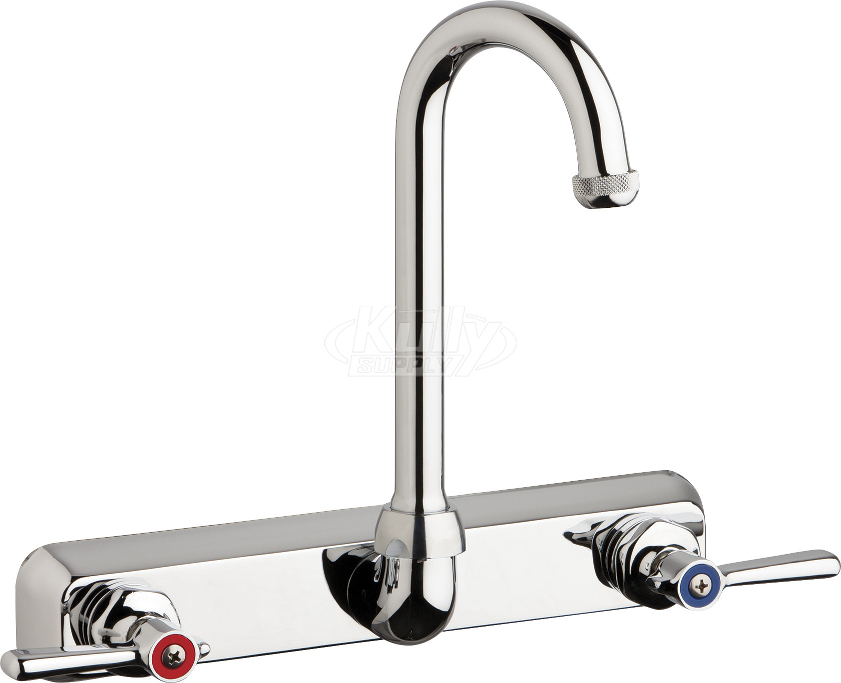 Chicago W8W-GN1AE1-369ABCP Hot and Cold Water Workboard Sink Faucet