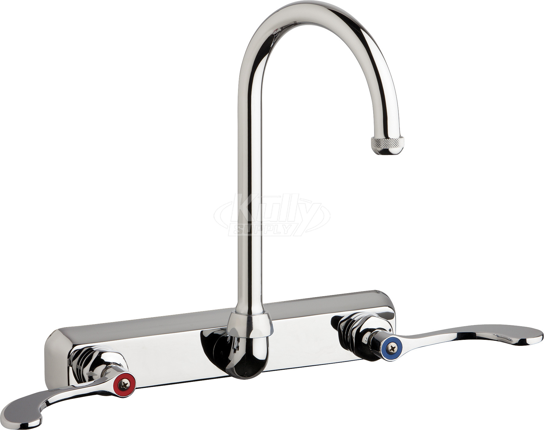 Chicago W8W-GN2AE1-317ABCP Hot and Cold Water Workboard Sink Faucet