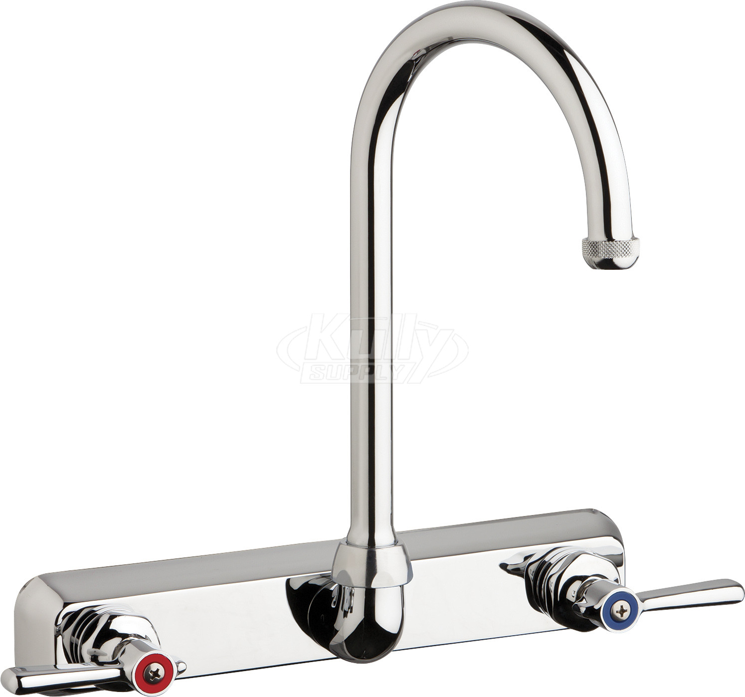 Chicago W8W-GN2AE1-369ABCP Hot and Cold Water Workboard Sink Faucet