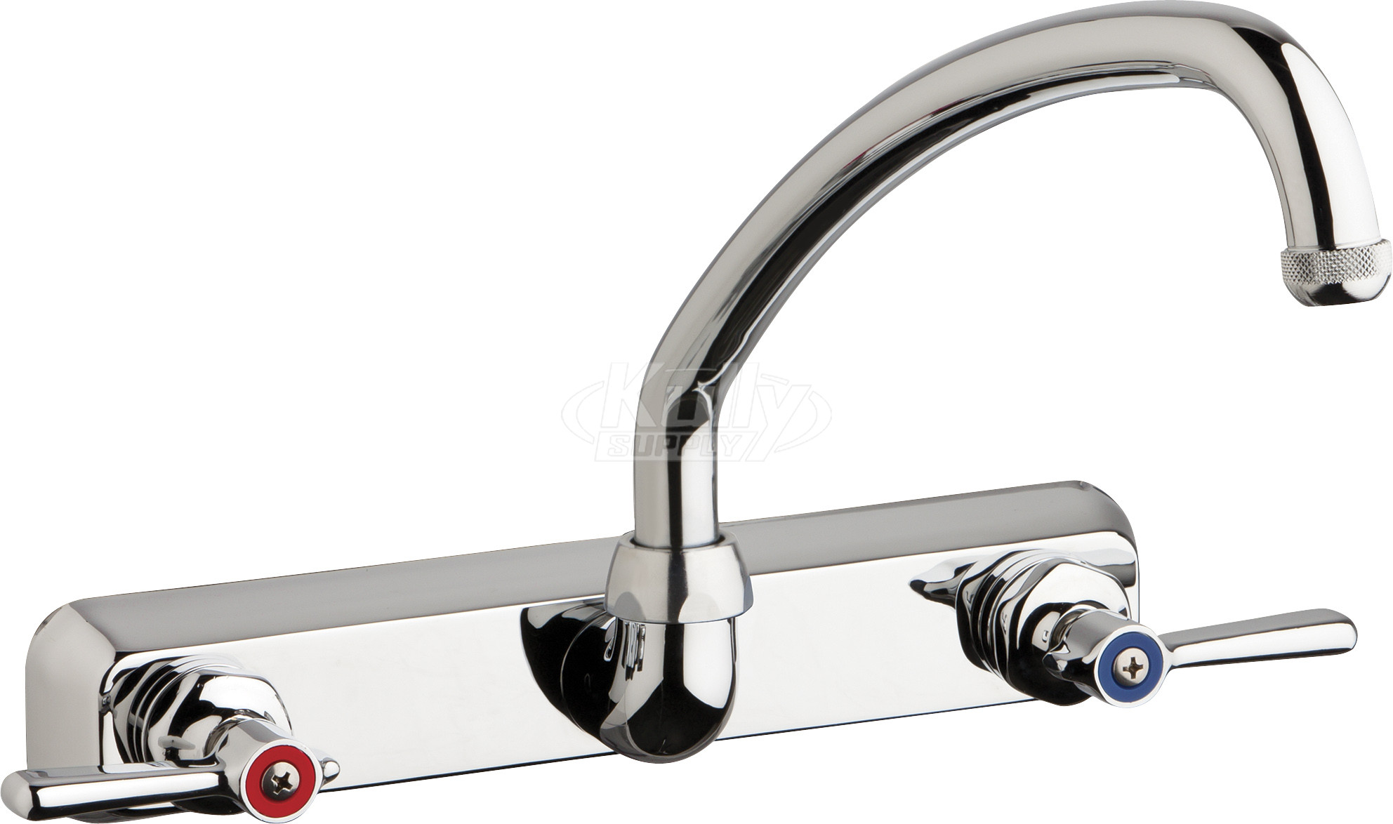 Chicago W8W-L9E1-369ABCP Hot and Cold Water Workboard Sink Faucet