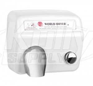 World Dryer Model A DA5-974AU White Hand Dryer 115V