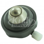 Acorn 2566-160-001 Single-Temp Hemispherical Push Button Assembly w/ Side Outlet