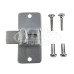 Accurate Toilet Partition 9HAP68 Cast Stainless Steel Slide Bolt Latch 1-1/2"W X 3-1/4"L, 2-3/4" Screw