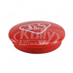 T&S Brass 001193-19NS Snap-In Index Button, Red (T&S Logo)