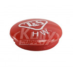 T&S Brass 001194-45NS Snap-In Index Button, Red (HW), T&S LOGO