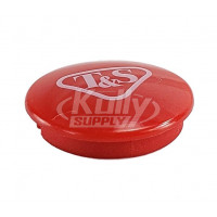 T&S Brass 001193-19NS Snap-In Index Button, Red (T&S Logo)